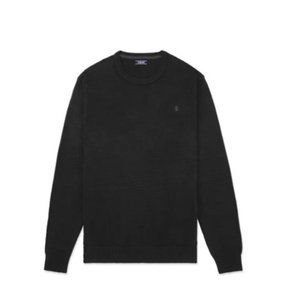 IZOD Men's Advantage Performance Stretch Long Sleeved, Black, Soft Fleeced, Top